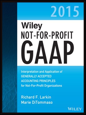 cover image of Wiley Not-for-Profit GAAP 2015